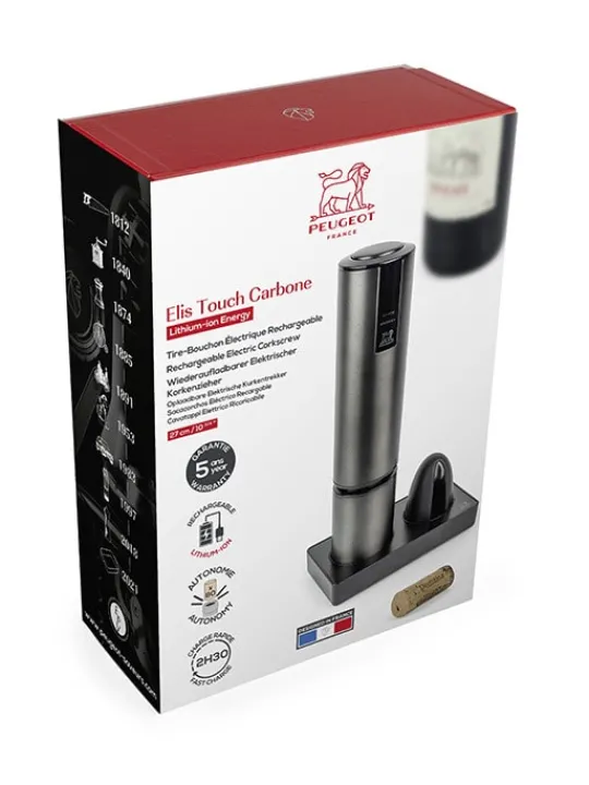 Discount Elis touch e Stainless steel rechargeable electric corkscrew with a finish, 27cm - 10,6in For The Bar Tender|For The Host With The Most