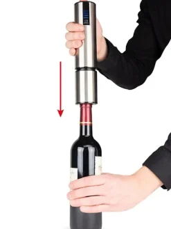 Best Elis touch Stainless steel rechargeable electric corkscrew, 27cm - 10,6in For The Bar Tender|For The Host With The Most