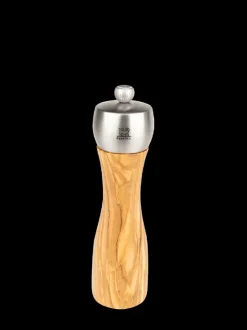 Best Fidji Manual salt mill, olive wood and stainless steel, 20 cm Salt|Salt Mills