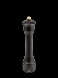 Shop Hostellerie Manual pepper mill in chocolat-coloured wood 22 cm Pepper|Pepper Mills