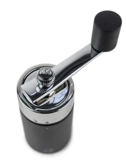 Hot Isen Manual wooden nutmeg mill in matt black, 16cm Speciality Spice Mills