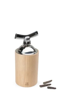 Hot Isen Wooden pepper mill for long peppers and large peppercorns, 16cm Pepper|Pepper Mills