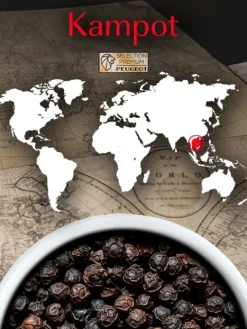 Clearance Kampot 3 x 20g sachets of cambodian black pepper Pepper|For Under £50