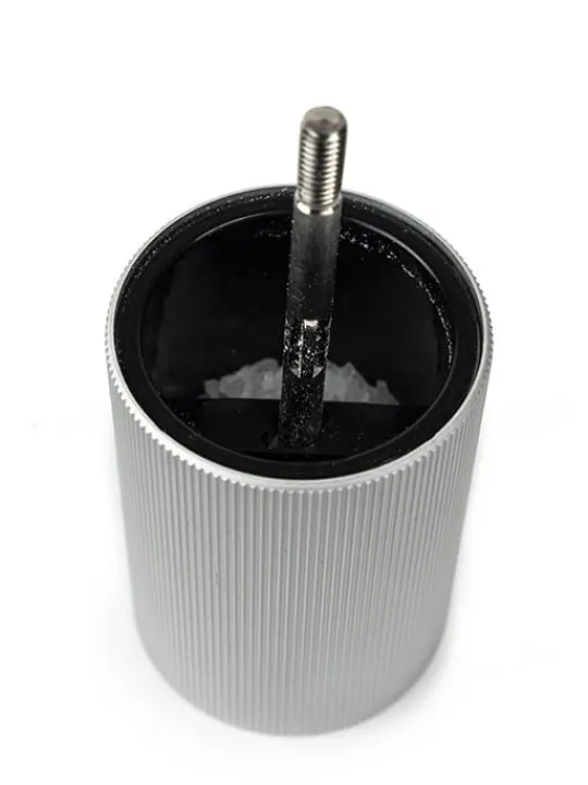 Outlet Line Manual aluminium and wooden salt mill, graphite, 12cm Salt|Salt Mills