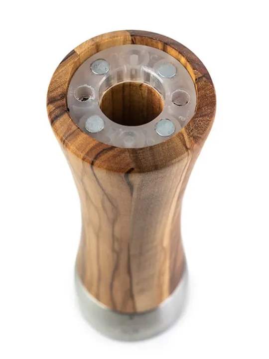 Online Madras Manual salt mill in olive wood and stainless steel u'select 21 cm - 8" Salt|Salt Mills