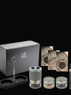 Fashion Maestro linea pack Maestro rock gray pepper bar box and linéa tray Pepper|Pepper Mills