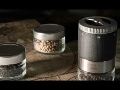 Hot Maestro Maestro gift box including u'select pepper mill in grey, 3 premium peppers, 3 interchangeable glass jars & marker pen For The Foodie|For The Host With The Most