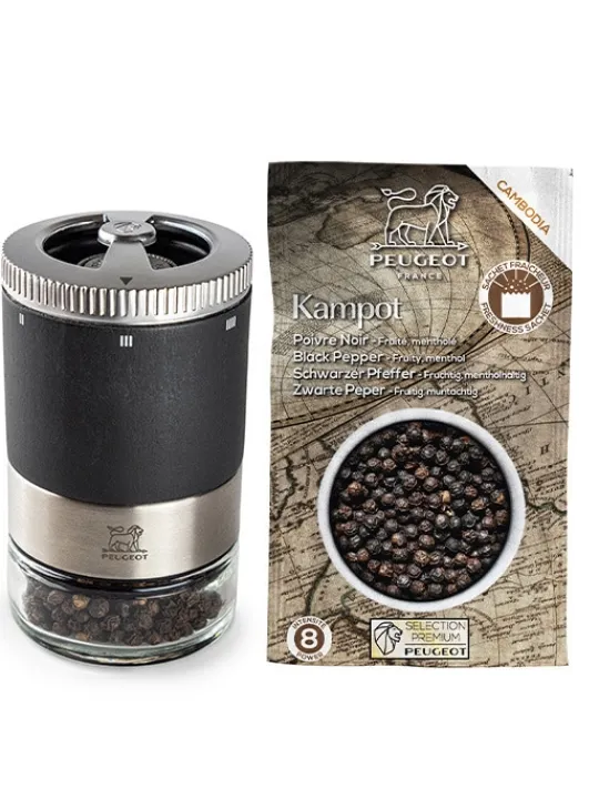 Store Maestro Manual wooden u'select pepper mill with interchangeable glass jar, 11cm - 4in Pepper|Pepper Mills