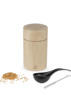 Best Naka wooden flaxseed mill, 11cm Speciality Spice Mills