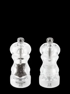 Cheap Nancy Duo of manual salt and pepper mills in acrylic, 12 cm Salt|Salt & Pepper Mill Sets