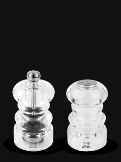 Shop Nancy Duo of manual salt cellar and pepper mill, acrylic, 9 cm Salt|Salt Mills
