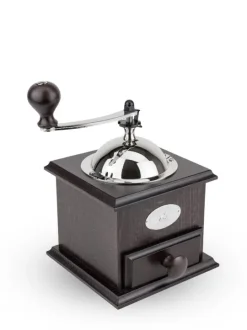 Flash Sale Nostalgie Manual coffee mill in walnut-stained beechwood, 21cm Manual Coffee Mills