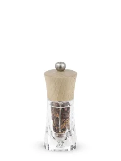 Hot Oléron Manual chilli grinder in wood and acrylic, 14cm Speciality Spice Mills