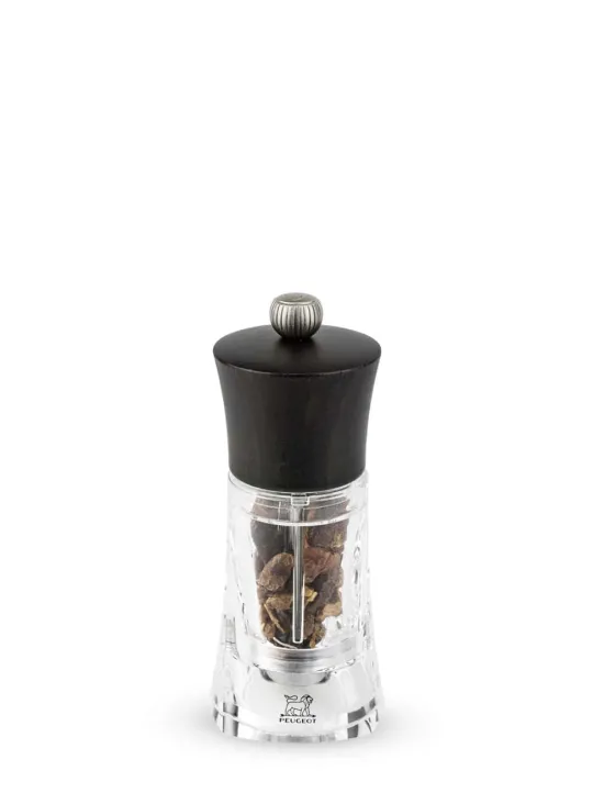 Clearance Oléron Manual chilli grinder in beech wood and acrylic, 14cm Speciality Spice Mills
