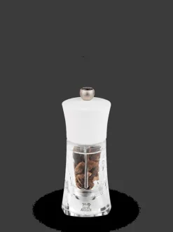 Sale Oléron Manual chilli grinder in matt wood and acrylic, 14cm Speciality Spice Mills