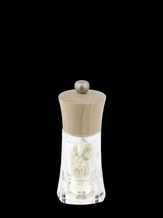 Best Sale Oléron Manual wooden & acrylic wet salt mill, 14cm Speciality Spice Mills|Salt