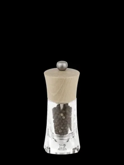 Shop Oléron Manual wooden & acrylic pepper mill, 14cm Pepper|Pepper Mills