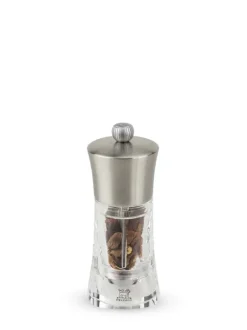 Outlet Ouessant Manual chilli grinder in stainless steel and acrylic, 14cm Speciality Spice Mills