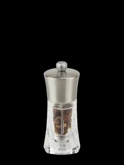 Outlet Ouessant Manual chilli grinder in stainless steel and acrylic, 14cm Speciality Spice Mills