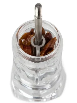 Outlet Ouessant Manual chilli grinder in stainless steel and acrylic, 14cm Speciality Spice Mills
