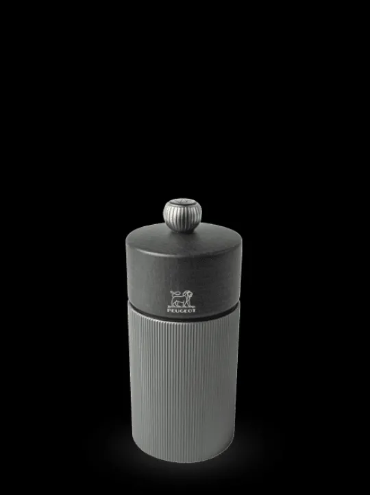 Outlet Pack line carbon & graphite 5in Duo of 12 cm pepper and salt mills with stainless steel funnel Salt|Salt & Pepper Mill Sets