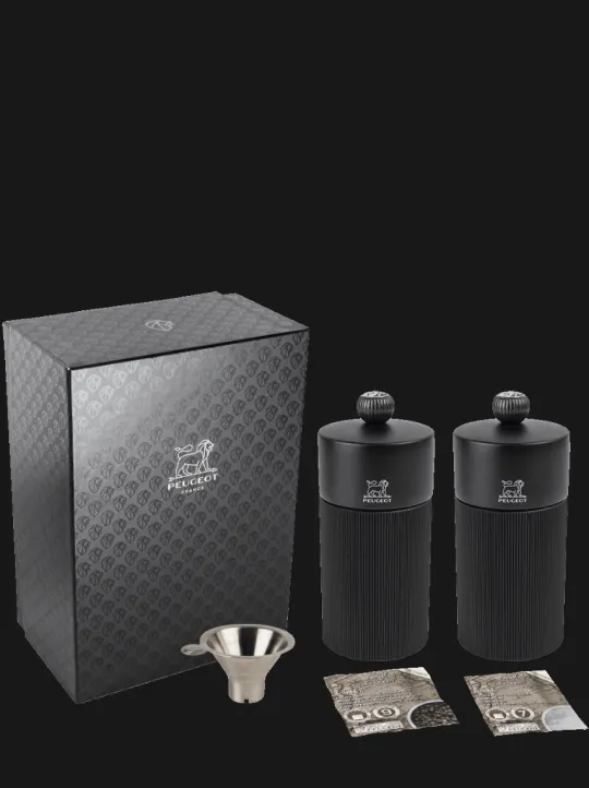 Store Pack Line Noir Mat Salt|Salt & Pepper Mill Sets