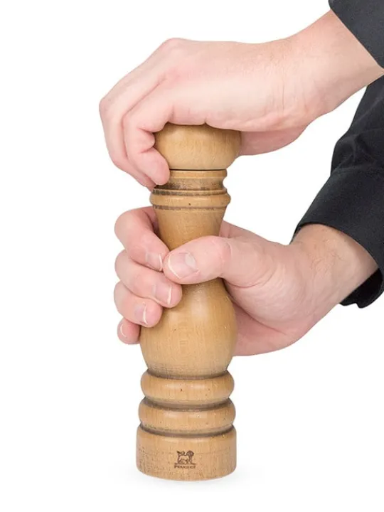 Cheap Paris antique Manual beech wood pepper mill with antique finish, 22cm Pepper|Pepper Mills