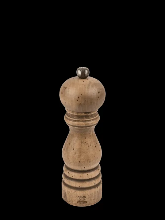 Fashion Paris antique Manual beechwood pepper mill with antique finish, 18cm Pepper|Pepper Mills