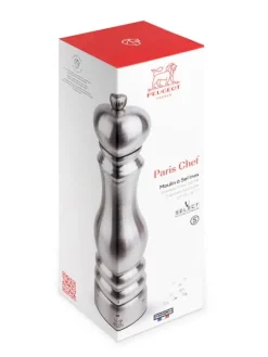 Sale Paris chef U’select manual salt mill in stainless steel, 22cm For The Foodie|Salt