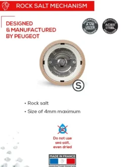 Store Paris chef U'select manual salt mill in -plated stainless steel, 22cm For The Foodie|Salt