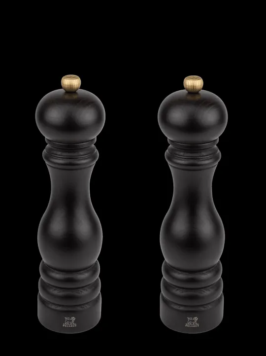 Cheap Paris Duo de moulins à poivre et à sel manuels bois chocolat 22 cm - 8,75" Salt|Salt & Pepper Mill Sets
