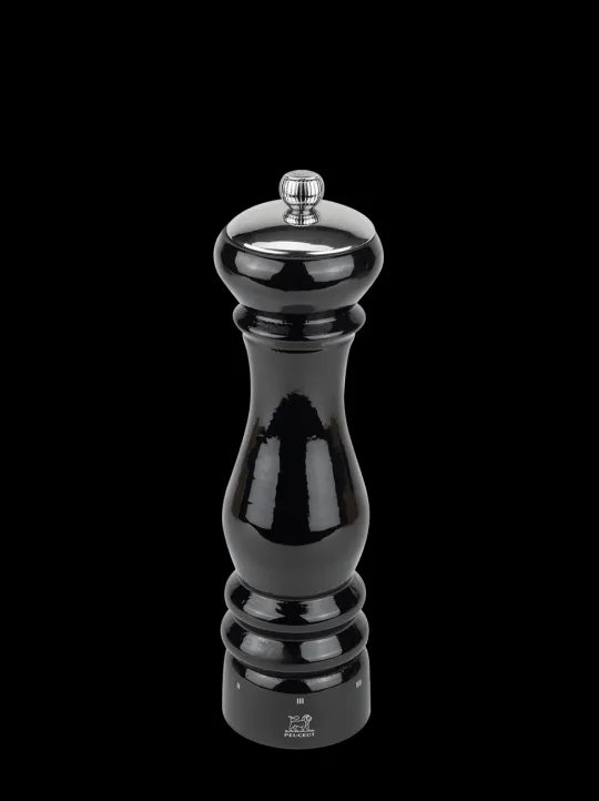 Best Paris icône u'select wooden manual salt mill with a black gloss finish, 22cm Salt|Salt Mills