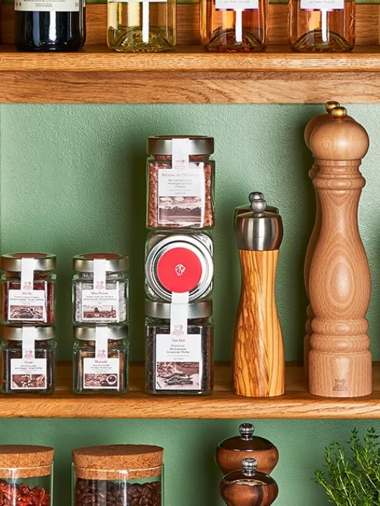 Shop Paris Manual salt mill in wood, 22cm Salt|Salt Mills