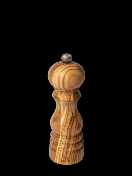 Store Paris Manual salt mill in olive wood, 18cm Salt|Salt Mills