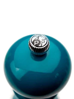 Clearance Paris Manual wooden pepper mill in pacific blue gloss, 18cm Pepper|Pepper Mills