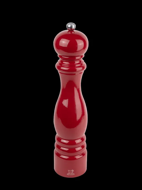 Shop Paris Manual wooden salt mill in passion red gloss, 30cm Salt|Salt Mills