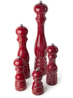Shop Paris Manual wooden salt mill in passion red gloss, 30cm Salt|Salt Mills