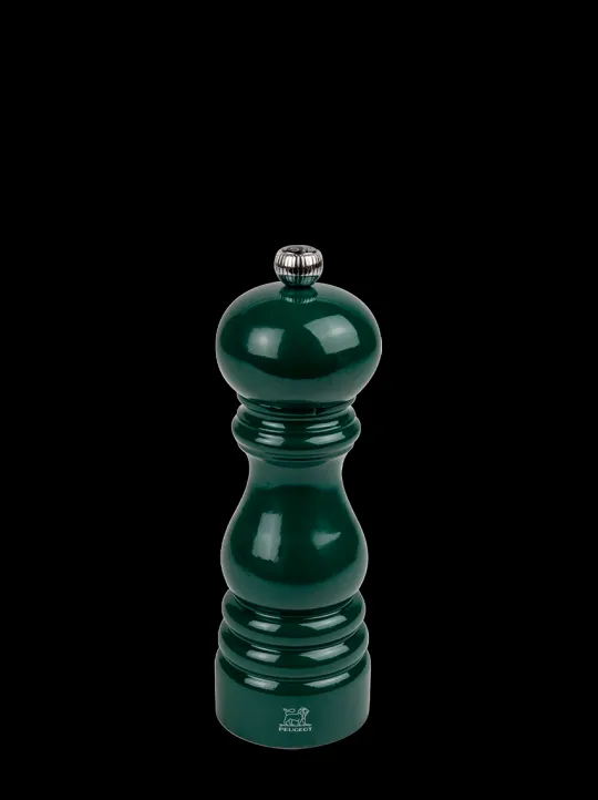 Best Paris Manual wooden salt mill in forest green gloss, 18cm Salt|Salt Mills