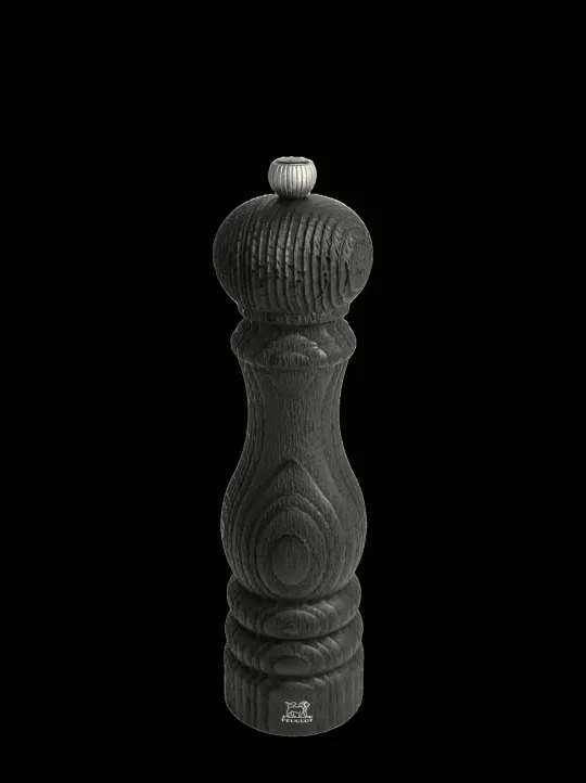 Flash Sale Paris nature black Manual upcycled wooden pepper mill in black, 22cm Pepper|Pepper Mills
