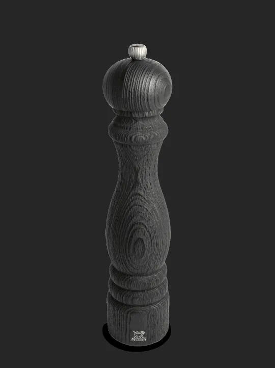 Outlet Paris nature black Manual upcycled wooden pepper mill in black, 30cm Pepper|Pepper Mills