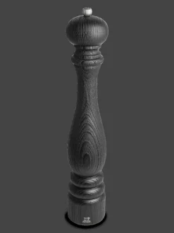 Best Paris nature black Manual upcycled wooden pepper mill in black, 40cm Pepper|Pepper Mills