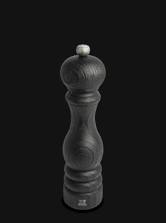 Cheap Paris nature black Manual upcycled wooden salt mill in black, 22cm Salt|Salt Mills