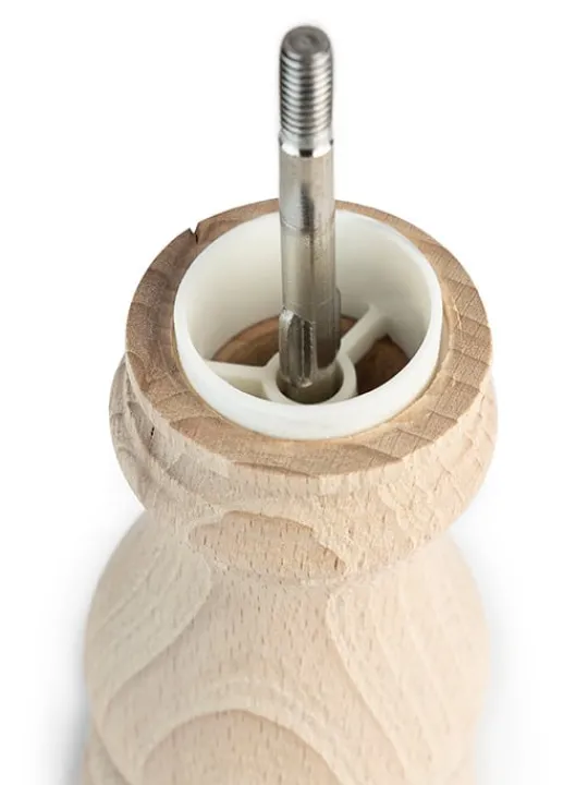 Hot Paris Wooden manual salt mill with alpine salt, 12cm Salt|Salt Mills