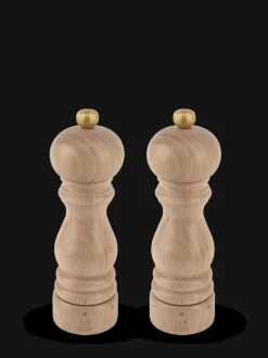 Best Paris u'select Duo of u’select manual salt and pepper mills in wood, 18cm Salt|Salt & Pepper Mill Sets