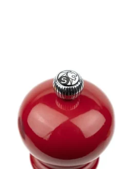 Shop Paris u'select Manual wooden salt mill in passion red gloss, u'select, 18cm - 7in For The Foodie|Salt