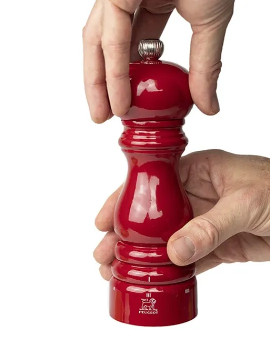 Online Paris u'select Manual wooden pepper mill in passion red gloss, u'select, 18cm - 7in For The Foodie|Pepper
