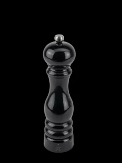 Store Paris u'select Moulin à poivre manuel en bois u'select laqué noir 22 cm Pepper|Pepper Mills