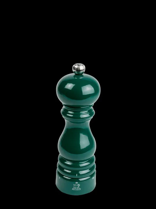 Clearance Paris u'select U'select manual wooden pepper mill in forest green gloss, 18cm For The Foodie|Pepper