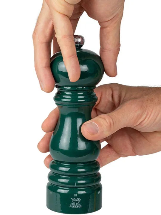 Clearance Paris u'select U'select manual wooden pepper mill in forest green gloss, 18cm For The Foodie|Pepper