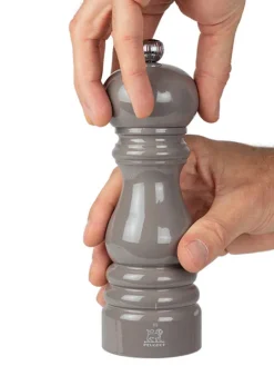 Discount Paris u'select U'select manual wooden pepper mill in taupe grey gloss, 18cm - 7in For The Foodie|Pepper